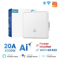 WiFi Zigbee RF Pemanas Air AC Tombol Dinding Sakelar Pintar Remote Control Graffiti Timer EU UK US untuk Alexa