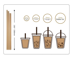 Heat Resistant Biodegradable <b>PLA</b> Drinking Straws Food Grade Thickened Non Sagging Disposable for Milk Tea Coffee Beverage - Product Image 6