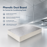 Panneau de plafond ignifuge en mousse phénolique à faible conductivité thermique pour l'isolation des bâtiments