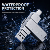 Clé USB Nandstor OEM en métal 3.0, clé USB OTG pour iPhone, clé USB multi-ports, clé USB personnalisée