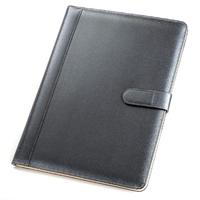 Folio de negocios/REANUDAR cartera Carpeta de cuero con portapapeles documento organizador con Clip de papel de carta de la escritura