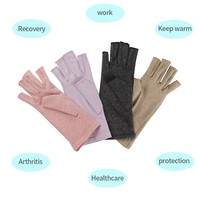 Gants de compression sans doigts pour le soulagement de la douleur du canal carpien, pour la frappe à double main, l'arthrite et le sport – Fabrication OEM