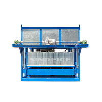 Machine à glace en blocs SINDEICE commerciale de 1 tonne par jour à refroidissement direct, machine à glace industrielle pour la pêche et la conservation des aliments