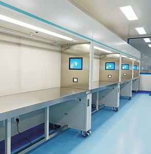 Ysenmed Classe III, Poste de travail vertical à flux laminaire en acier inoxydable biologique, simple, double ou triple poste, OEM 440-870CFM - Product Image 2