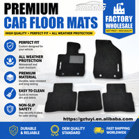 Alfombrillas Personalizadas SONSANG para Toyota, Honda, Ford, Chevrolet, Alfombra de Terciopelo Impermeable para Todo Clima