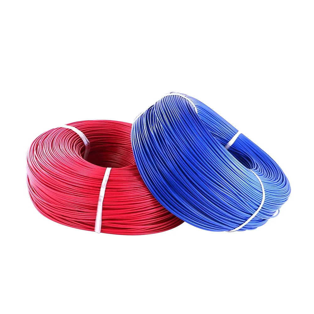 UL1015 kawat terisolasi PVC listrik, 14/16/18/20/22/24/26 AWG kabel tembaga timah tahan panas