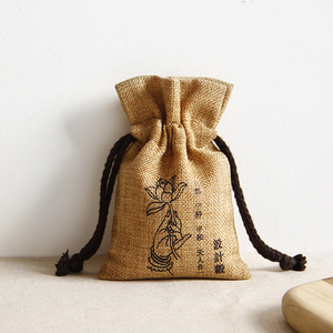 Customized High Quality Jute <b>Hessian</b> Drawstring Gunny <b>Sack</b> Bag for Gift Jewelry Cocoa Beans Pouches - Product Image 4
