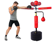Cible de frappe autonome Powermax en PU de haute qualité, 17 kg, avec barre de réflexe réglable pour l'entraînement de boxe