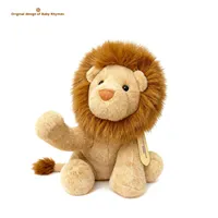 Oreiller en peluche Lion authentique, super doux, en flanelle, rembourrage en coton PP, jouet mignon en tissu, cadeau d'anniversaire pour enfants