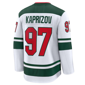 Maillots de hockey pour hommes entièrement cousus, modèle Hot Player, Brock Faber, Matthew Boldy, Marc-Andre Fleury, Quinn Hughes, Kirill Kaprizov, tailles S-3XL - Product Image 2
