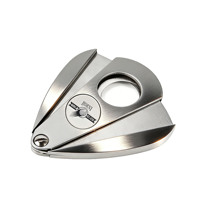 Cutter à cigares personnalisé en cuir PU de qualité supérieure, coupe-cigares carré compact en métal, coupe-cigares fin et petit, briquet inclus