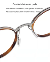 Monture de lunettes rétro en acétate de titane pour homme, monture optique vintage, verres transparents, forme elliptique