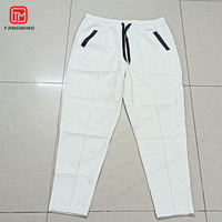 Ensemble survêtement homme personnalisé : veste en cuir zippée à manches courtes, polo, pantalon évasé en PU imprimé et brodé