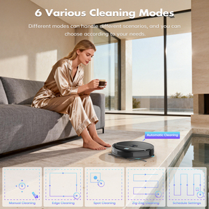 Robot aspirateur et serpillière intelligent pour la maison, nettoyage intelligent à sec et humide, commande à distance par application, robot de nettoyage automatique - Product Image 3