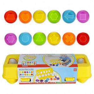 Huevos Educativos, Juego de 12 Piezas de Huevos con Formas y Números para Aprender a Reconocer Colores, Desarrollo de Habilidades Motoras Finas, Juguete Montessori, Regalo - Product Image 3