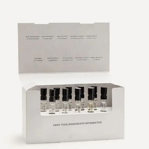 Benutzer definierte UV-Goldfolie 1ml 2ml 3ml Parfüm-Proben <span class=keywords><strong>tester</strong></span> 8pc 9pc 10pc Fläschchen Discovery Explore Paper Box mit geprägtem Logo - Product Image 1