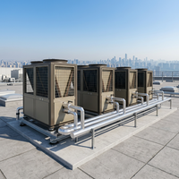 170KW Gewerbliche Luft-Wasser-Wärmepumpe mit EVI-Technologie, Stabile Leistung für Zentralheizung und -kühlung in Bürogebäuden