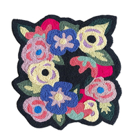 Patchs en lettres chenille, broderie personnalisée, thermocollants, écologiques, étiquettes en caoutchouc 2D/3D pour vêtements, chapeaux et sacs
