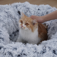 Fabricant de gros tunnel pliable pour chat en peluche pliable