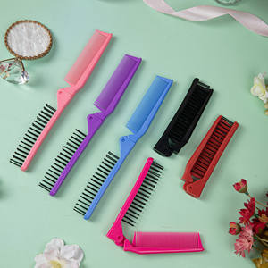 Opción multicolor, superventas, Mini peine de bolsillo plegable de plástico, cepillo de pelo plegable para niños, peine de viaje, entrega lo antes posible - Product Image 3