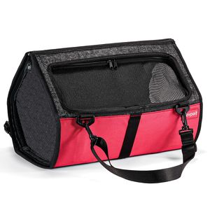 2025 sıcak satmak çevre dostu moda küçük köpek kedi omuzdan askili çanta katı desen Oxford bez evcil hayvan taşıyıcı havayolu onaylı sırt çantası - Product Image 3