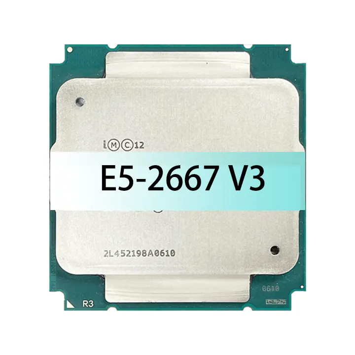 factory price for Intel Xeon E5 2667 V3 Processor SR203 3.2Ghz Eight-Core Sixteen-Thread 135W 20M LGA 2011-3 CPU Used E5 2667V3