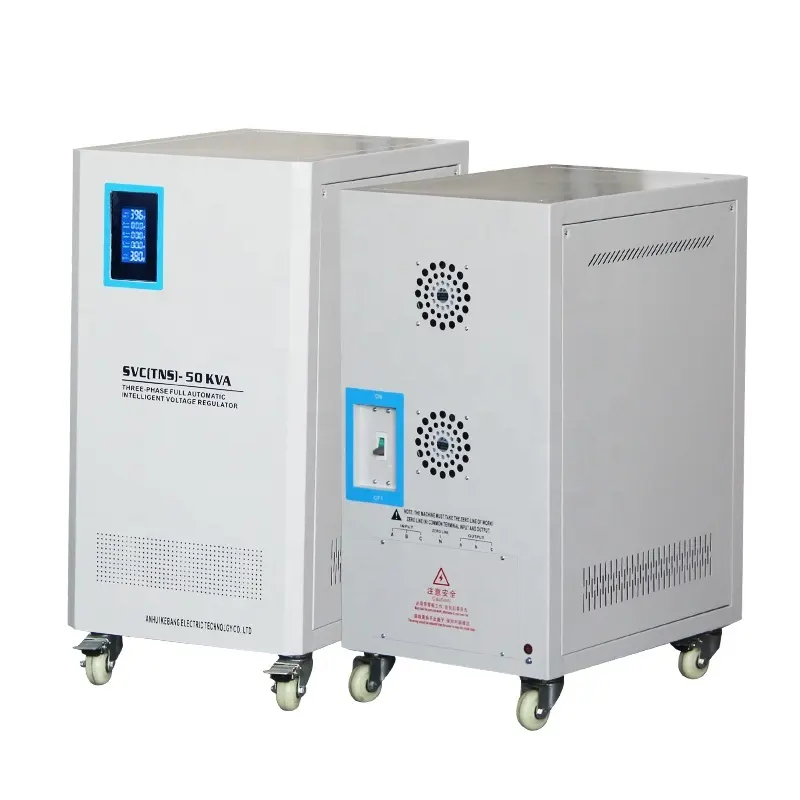 Regulador de voltaje automático de la serie Tns, estabilizador trifásico de 380V, 6KVA, 9kva, 15 Kva, 30kva, estabilizador de voltaje eléctrico