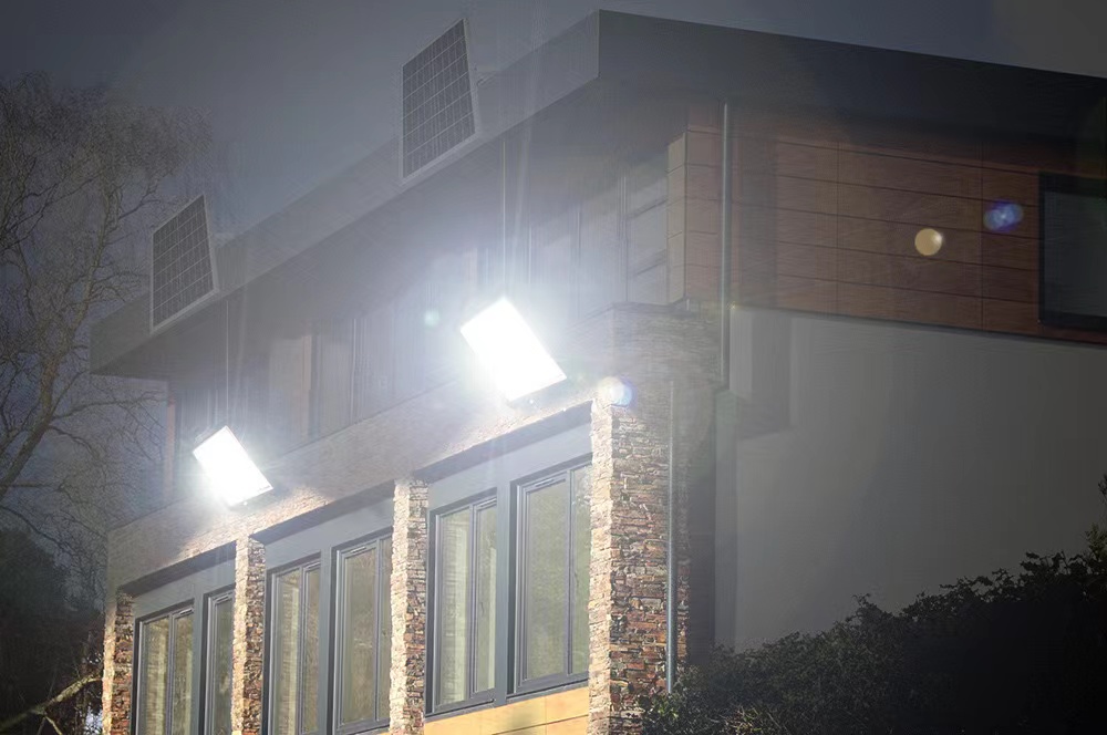 High Brightness 1080P Outdoor Solar Flood Light 100W 200W 300W 400W 600W With CCTV Camera