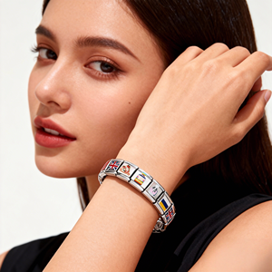 Vente en gros, Meilleures ventes : Breloques italiennes personnalisées en acier inoxydable, série Parfum Chaussures, compatibles <span class=keywords><strong>bracelet</strong></span> 9mm, pour la création de bijoux DIY, pour femmes et hommes - Product Image 2