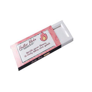 Tiroir en <span class=keywords><strong>papier</strong></span> kraft noir imprimé personnalisé enduit pour sous-vêtements chaussettes - Product Image 5