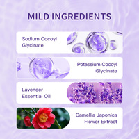 Mousse Nettoyante Bio Éclaircissante à la Lavande et aux Acides Aminés, Personnalisée pour Usines de Soins de la Peau