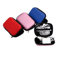 Stock gratuit échantillon stockage de voyage Eva sac chargeur étui pour écouteurs paquet fermeture éclair câble organisateur électronique Eva étui rigide
