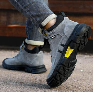 Venta caliente Hombres Puntera <span class=keywords><strong>de</strong></span> acero Zapatos <span class=keywords><strong>DE</strong></span> <span class=keywords><strong>SEGURIDAD</strong></span> Cuero Construcción <span class=keywords><strong>Seguridad</strong></span> Tobillo <span class=keywords><strong>Botas</strong></span> <span class=keywords><strong>DE</strong></span> TRABAJO - Product Image 6