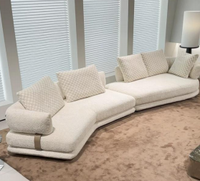 Canapé d'angle en tissu moderne de Foshan, ensemble de canapés en forme de L, meubles en dropshipping Alibaba