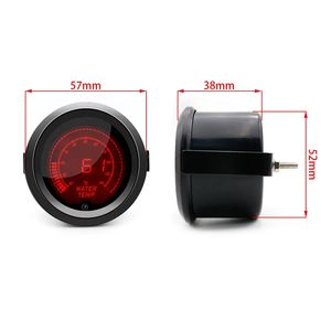 เกจวัดความเร็วรอบเครื่องยนต์ 52 มม. พร้อมมาตรวัดบูสต์ อุณหภูมิน้ำ อุณหภูมิน้ำมัน ความดันน้ำมัน อุณหภูมิไอเสีย โวลต์มิเตอร์ จอแสดงผลดิจิตอล LCD 7 สี สำหรับรถยนต์ - Product Image 6