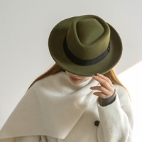 Nouveau Chapeau Fedora Tendance Automne Hiver 2026 avec Ruban Tressé en Feutre 100% Laine – Style Britannique Quotidien Jazz