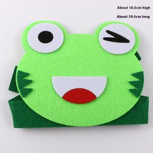 Fascia per capelli in tessuto Non tessuto per capelli con decorazioni animali carini per bambini - Product Image 1