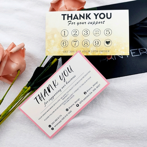 Tùy chỉnh màu trung thành VIP Giấy Cảm ơn bạn thẻ, thẻ giấy tùy chỉnh, danh thiếp, bưu thiếp - Product Image 3