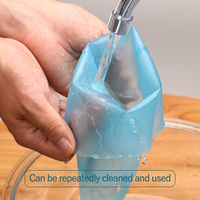 Ensemble de poches à douille en silicone réutilisables et douilles pour la décoration de gâteaux, la pâtisserie et le glaçage DIY