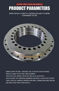 EFANT RTS On Stock Machining Center Rotary Plate BEARING YRT120 YRT100 YRT80 YRT50 YRT150 YRT Rotary Table Bearing