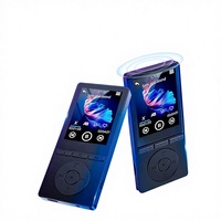 Lecteur MP3 avec Bluetooth, lecteur de musique avec son HiFi, écran 2,4 pouces, lecteur MP3 avec haut-parleur HD intégré, enregistreur vocal, radio FM, e-book