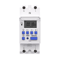 TOMZN Nouveau type de relais temporisé numérique monophasé sur rail DIN, programmable 7 jours, AC 220V 230V 12V 24V 48V, haute puissance, étanche
