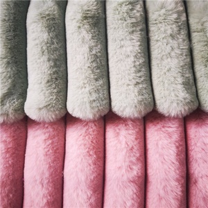<span class=keywords><strong>Tissu</strong></span> Jacquard 100% Polyester PV à rayures en peluche, <span class=keywords><strong>fausse</strong></span> <span class=keywords><strong>fourrure</strong></span> de lapin, <span class=keywords><strong>tissu</strong></span> Jacquard bon marché, vente en gros - Product Image 5
