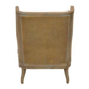 Silla Ocasional de Roble Macizo con Mimbre Doble en los Lados y Respaldo - Product Image 2