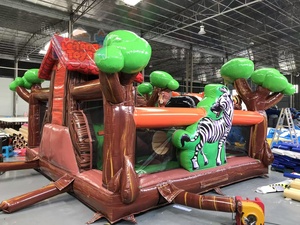 <span class=keywords><strong>Château</strong></span> gonflable combiné avec toboggan, <span class=keywords><strong>château</strong></span> <span class=keywords><strong>de</strong></span> saut pour enfants - Vente en gros, certifié CE, capacité <span class=keywords><strong>de</strong></span> 10 personnes, installation facile, Le Teng - Product Image 4