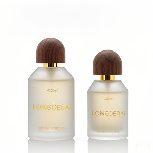 Empty 50ML Frosted Glass <b>Perfume</b> <b>Bottles</b> with Pump Sprayer 30ML 100ML Black <b>Perfume</b> <b>Bottle</b> Crimp Sealing with Packaged Box - Product Image 1