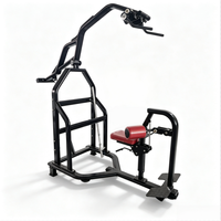 Machine de musculation professionnelle chinoise à charge de plaques en acier, réglable et sécurisée, pour exercices de tirage vertical plat, entraînement de la force dorsale, usage en salle de sport et fitness