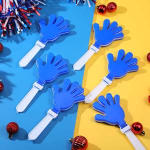 Clapette en plastique en forme de main, personnalisable avec logo imprimé, pour promotion, cadeau, bruit, animation, jouet de soutien - Product Image 4