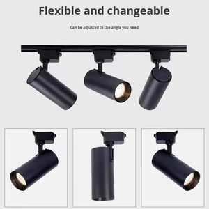 Lampu Sorot <span class=keywords><strong>Track</strong></span> Aluminium COB Sudut Dapat Disesuaikan untuk Interior Kontemporer Hotel Toko Kantor Rumah - Product Image 2