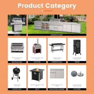 Combinaison de charbon de bois à gaz <span class=keywords><strong>Hybrid</strong></span> Gas Bbq <span class=keywords><strong>Barbecue</strong></span> Grills for Outdoor Kitchen Cooking Equipment - Product Image 5